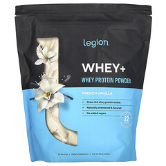 Whey+, порошок сироваткового протеїну, французька ваніль, 816 г (1,8 фунта)