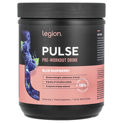 Pulse, передтренувальний напій, блакитна малина, 480 г
