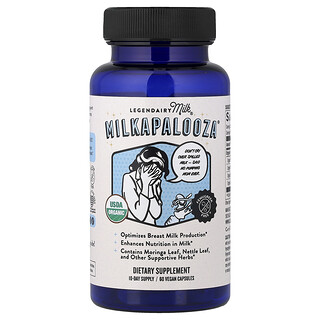 Legendairy Milk, Milkapalooza®, Suplemento para favorecer la producción de leche materna, 60 cápsulas veganas