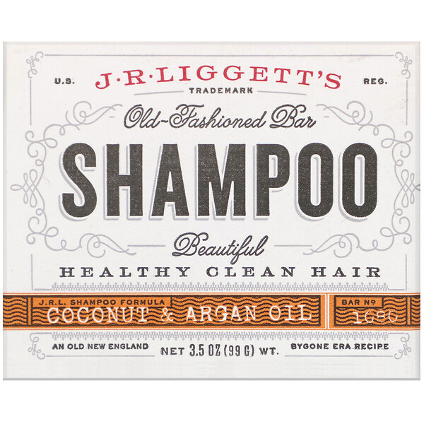 Old Fashioned Shampoo Bar, Coconut & Argan Oil, 3.5 oz (99 g)
