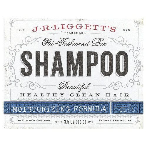 J.R. Liggett's, Old-Fashioned Shampoo Bar, Moisturizing Formula, 3.5 oz (99 g)