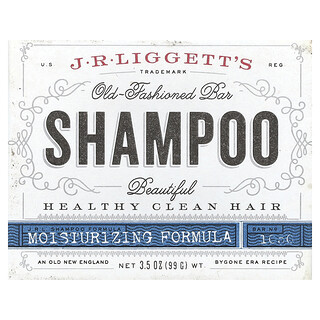 J.R. Liggett's, Old-Fashioned Shampoo Bar, Moisturizing Formula, 3.5 oz (99 g)