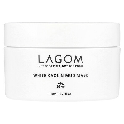 LAGOM, White Kaolin Mud Beauty Mask, 3.71 fl oz (110 ml)