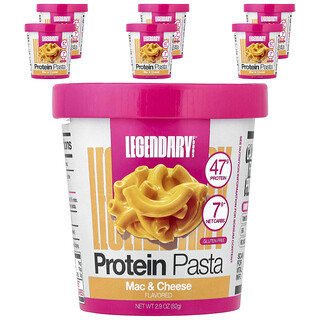 Legendary Foods, Protein Pasta, Mac & Cheese, 6 Count, 82 g (2.9 oz) Each