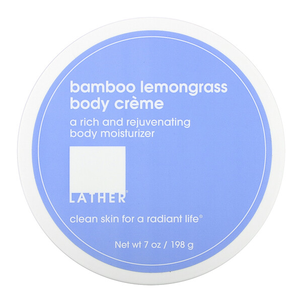 Lather, 竹柠檬草身体霜，7 盎司（198 克）