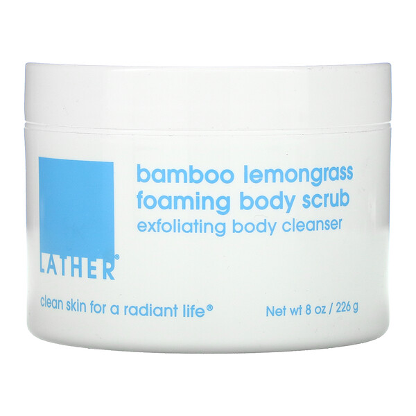 Bamboo Lemongrass Foaming Body Scrub, 8 oz (226 g)
