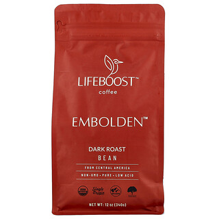 Lifeboost, Kaffe, Embolden™, bønne, mørkristet, 340 g