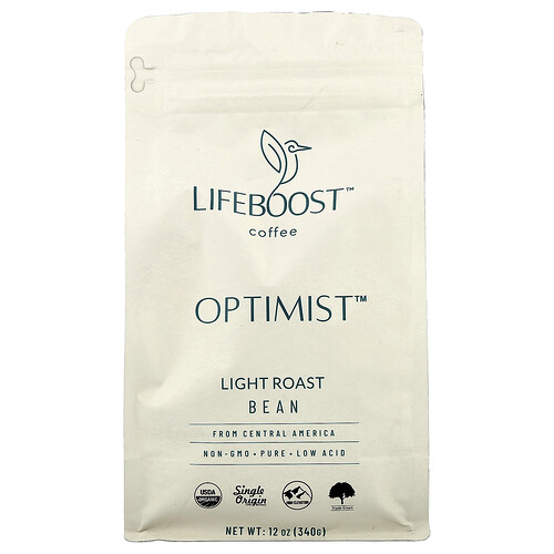 Lifeboost, Kahvi, Optimist™, papu, vaaleapaahtoinen, 340 g