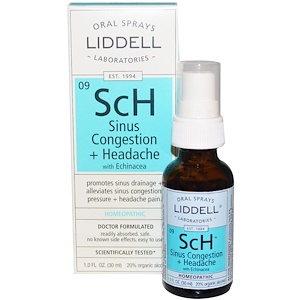 Отзывы о Лиддэлль, ScH, Sinus Congestion + Headache, with Echinacea, Oral Spray, 1.0 fl oz (30 ml)