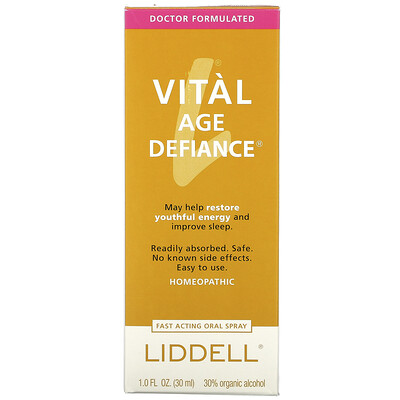 Liddell Vital Age Defiance, Fast Acting Oral Spray, 1.0 fl oz (30 ml)
