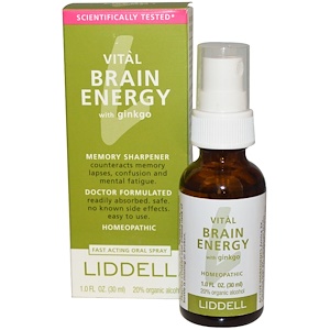 Отзывы о Лиддэлль, Vital Brain Energy, with Ginkgo, 1.0 fl oz (30 ml)