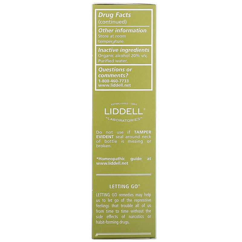 Liddell, Letting Go, Anx, Anxiety + Tension, Oral Spray, 1.0 fl oz (30 ...