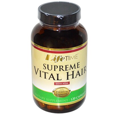 LifeTime Vitamins Supreme Vital Hair с MSM, 120 капсул