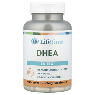 LifeTime Vitamins, ДГЭА, 90 капсул (25 мг в каждой капсуле)