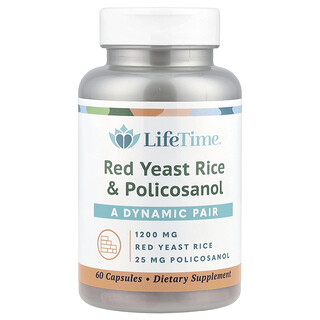 LifeTime Vitamins, Red Yeast Rice & Policosanol, 60 Capsules