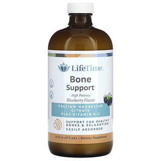 LifeTime Vitamins, Podpora kostí, čučoriedka, 473 ml