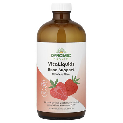 LifeTime Vitamins, Refuerzo óseo, Fresa, 473 ml (16 oz. líq.)