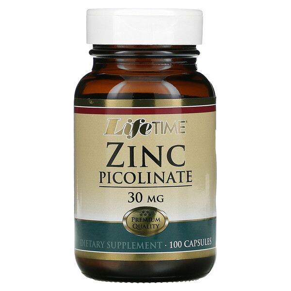 LifeTime Vitamins‏, Zinc Picolinate, 30 mg, 100 Capsules