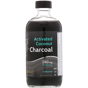 Отзывы о Лайф Тайм, Activated Coconut Charcoal, Unflavored, 280 mg, 8 fl oz (237 ml)