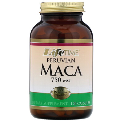 LifeTime Vitamins Перуанская мака, 750 мг, 120 капсул