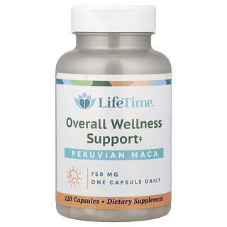 LifeTime Vitamins, Перуанска мака, 750 mg, 120 капсули