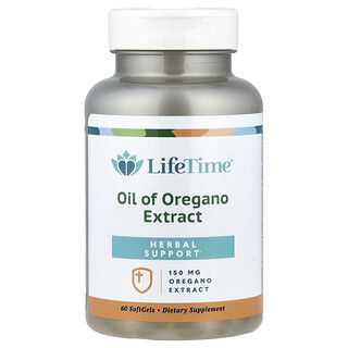 LifeTime Vitamins, 牛至油提取物，150 毫克，60 粒軟膠囊