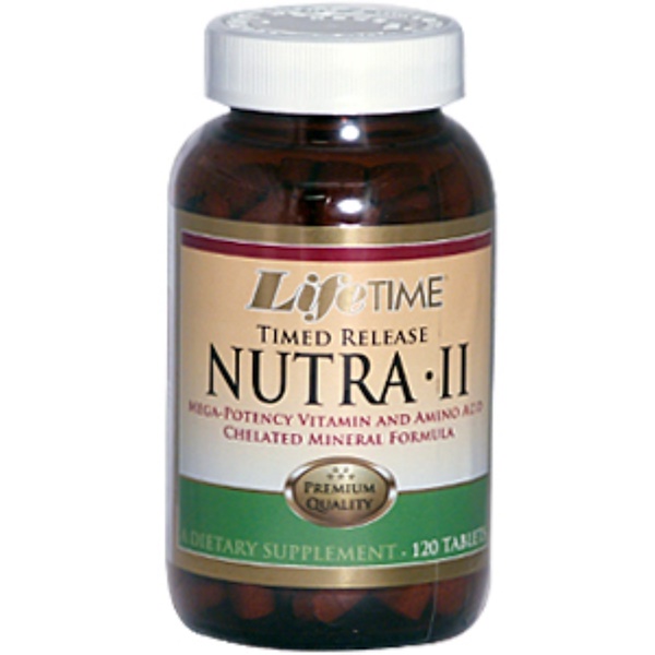 LifeTime Vitamins, Nutra  II, Timed Release, 120 Tablets (Discontinued Item) 
