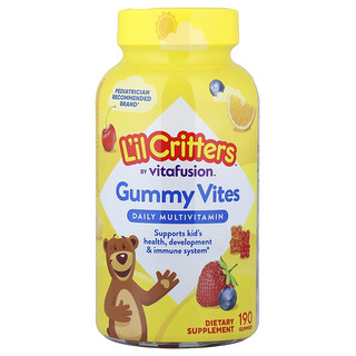 L'il Critters, Multivitamínico Diário Gummy Vites, 190 Gomas