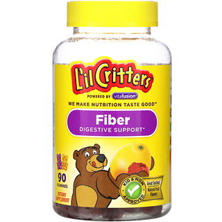 L'il Critters, 纤维消化幫助，天然水果味，90 粒软糖