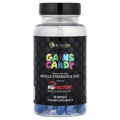 Gains Candy, RipFactor®, цукерки, 60 капсул (325 мг у капсулі)
