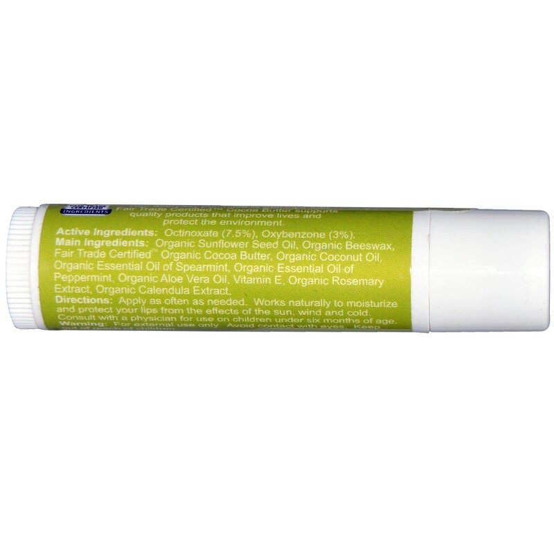 Eco Lips, Lip Balm, SPF 15, Mint, .15 oz (4.25 g) iHerb