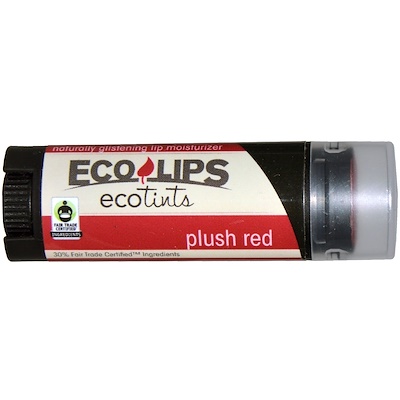 Eco Lips Inc. Ecotints, Lip Moisturizer, Plush Red, .15 oz (4.25 g)