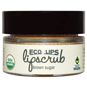 Eco Lips Inc., Органический, скраб для губ, Коричневый сахар, .5 унций (14.2 г)