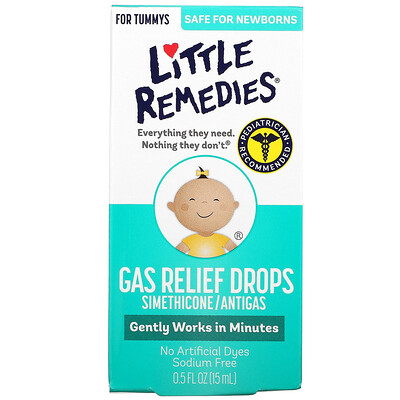 Купить Little Remedies Газоочистительные капли для новорожденных, 15 мл (0, 5 жидк. Унции)