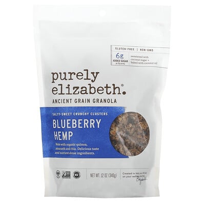 

Purely Elizabeth Organic Ancient Grain Granola Blueberry Hemp 12 oz (340 g)