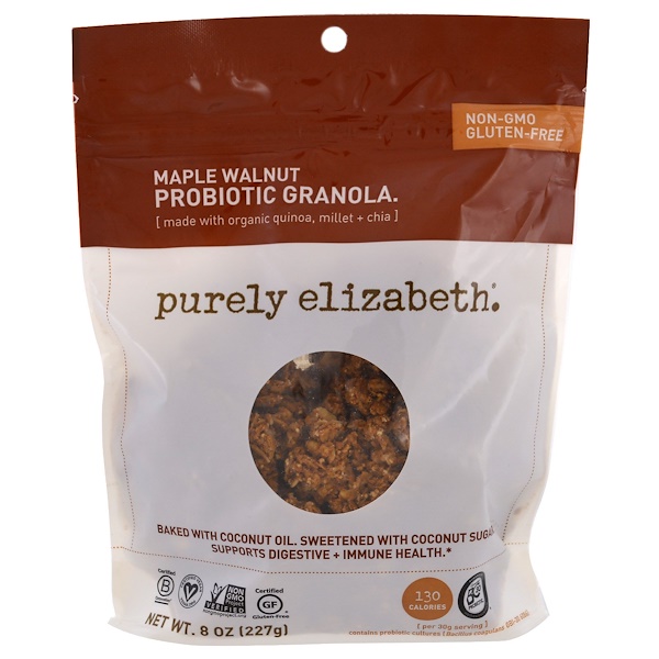 Purely Elizabeth, Probiotic Granola, Maple Walnut, 8 oz (227 g) iHerb