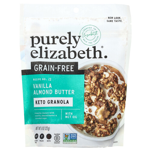 Purely Elizabeth, Keto-Müsli-Cluster, getreidefrei, Vanille-Mandelbutter, 227 g (8 oz.)