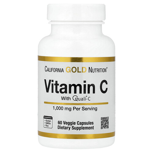 California Gold Nutrition ビタミンC Quali®-C 1,000mg ベジカプセル60粒