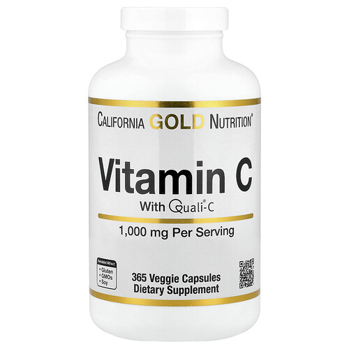 California Gold Nutrition ビタミンC Quali®-C 1,000mg ベジカプセル365粒