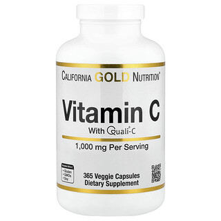 California Gold Nutrition, Vitamine C, Quali®-C, 1.000 mg, 365 Veggie Capsules