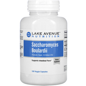 Отзывы о Lake Avenue Nutrition, Saccharomyces Boulardii, Probiotic Yeast, 10 Billion CFU, 180 Veggie Capsules