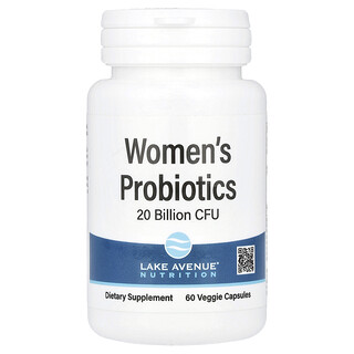 Lake Avenue Nutrition, Women's Probiotics, 20 Billion CFU, 60 Veggie Capsules