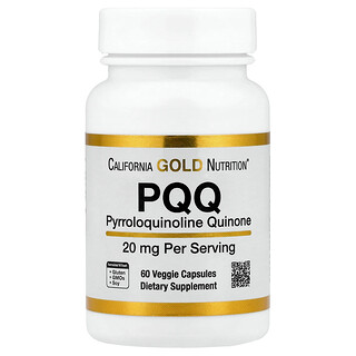 California Gold Nutrition, PQQ, 20 mg, 60 capsule vegetale
