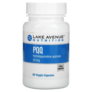Lake Avenue Nutrition, PQQ, 20 mg, 60 Cápsulas Vegetais