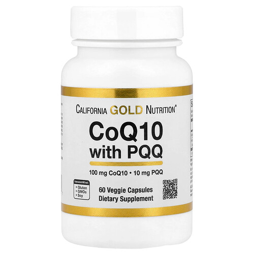 California Gold Nutrition CoQ10 with PQQ ベジカプセル60粒