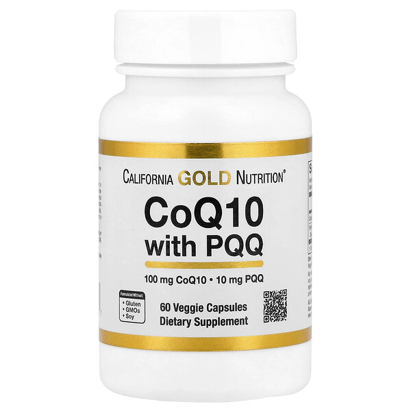 California Gold Nutrition CoQ10 with PQQ, 60 Veggie Capsules