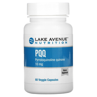 Lake Avenue Nutrition, PQQ (pyrroloquinoline quinone), PQQ (Pyrrolochinolinchinon), 10 mg, 60 pflanzliche Kapseln