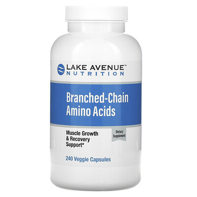 Lake Avenue Nutrition аминокислоты с разветвленными цепями, 240 растительных капсул