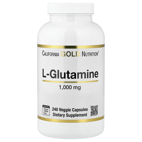 California Gold Nutrition L-グルタミン 1,000mg ベジカプセル240粒