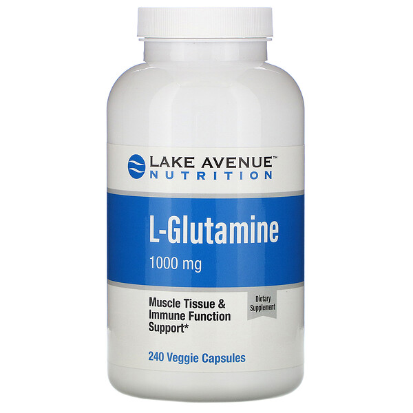 Lake Avenue Nutrition, LGlutamine, 1,000 mg, 240 Veggie Capsules iHerb